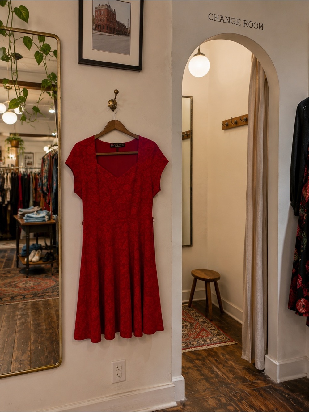 Sweetheart Red Lindy Bop Midi ✨